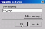 saisissez le nom que vous voulez donner à cette ancre.